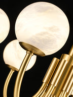 Aberfield Alabaster Chandelier-Moonnatur