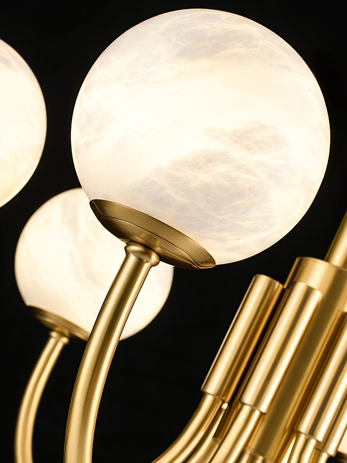 Aberfield Alabaster Chandelier-Moonnatur