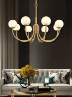 Aberfield Alabaster Chandelier-Moonnatur