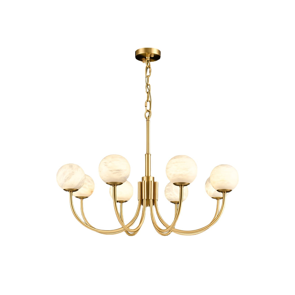 Aberfield Alabaster Chandelier-Moonnatur