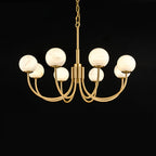 Aberfield Alabaster Chandelier-Moonnatur