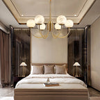 Aberfield Alabaster Chandelier-Moonnatur