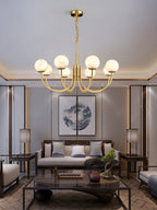 Aberfield Alabaster Chandelier-Moonnatur