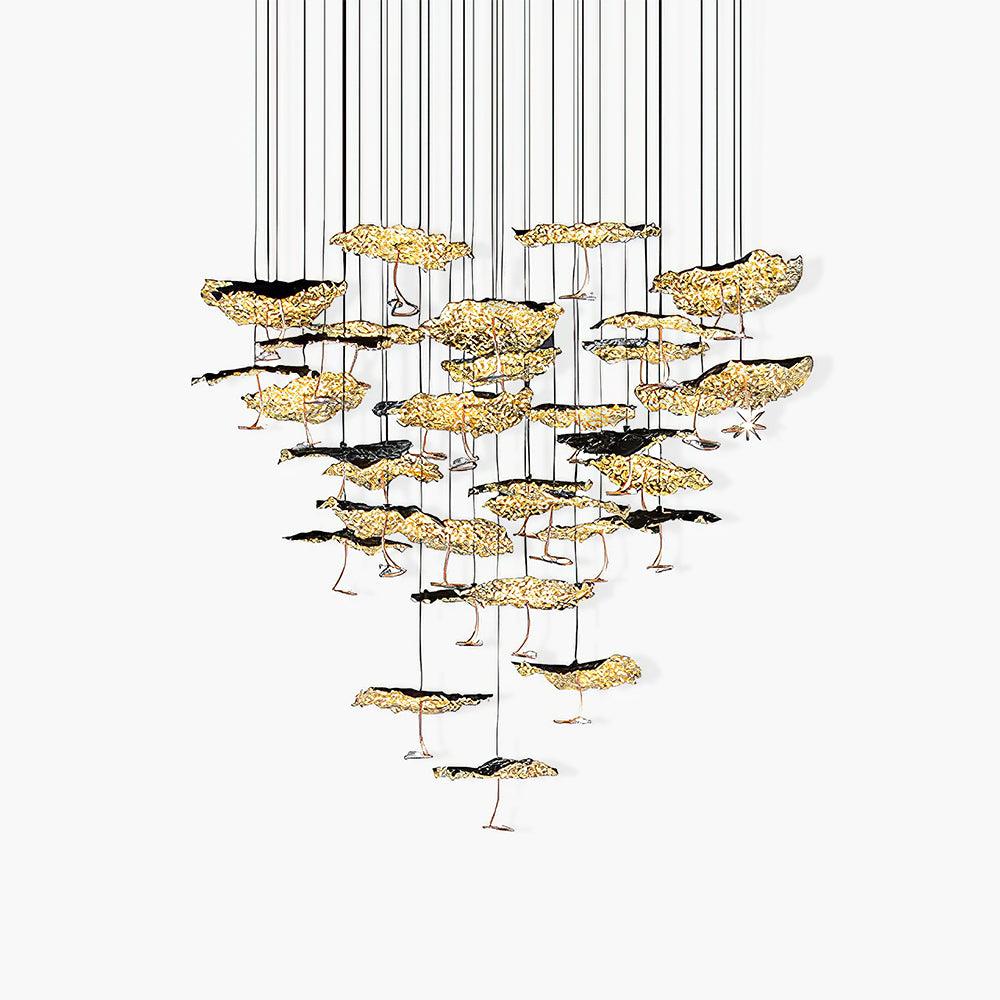 Lorrenia Brass Chandelier-Moonnatur