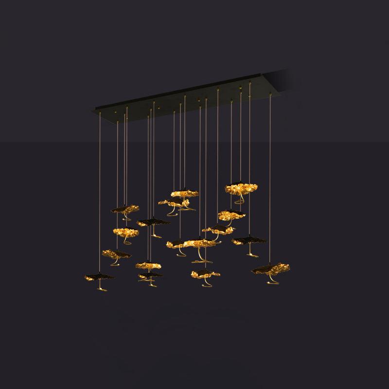 Lorrenia Brass Chandelier-Moonnatur