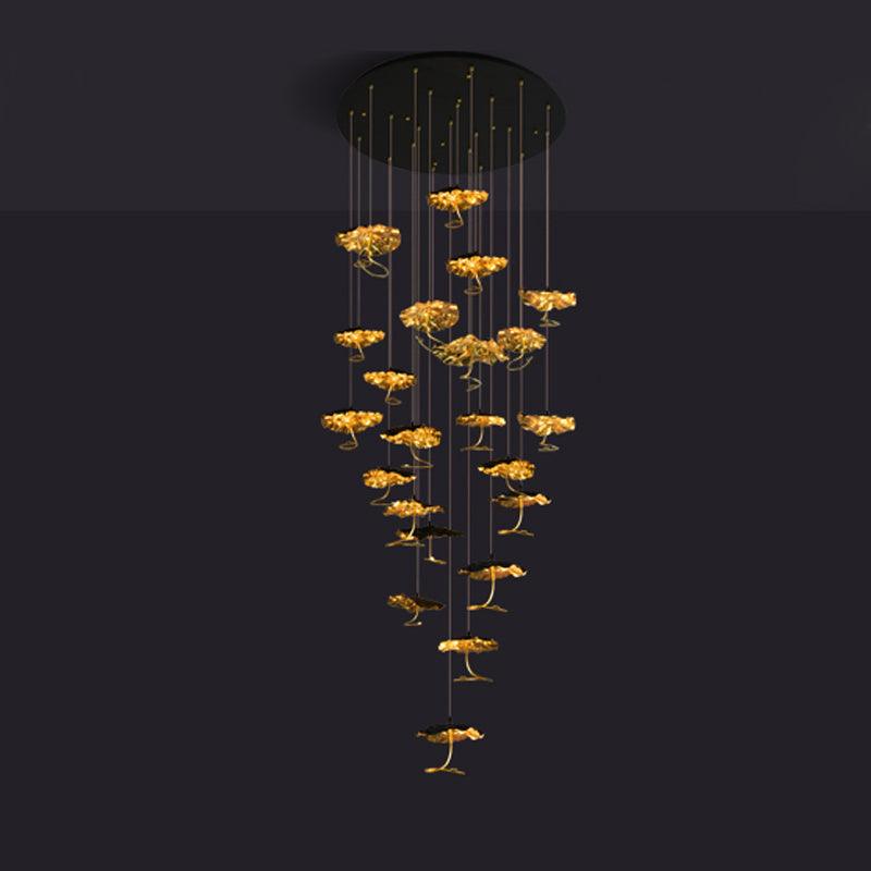 Lorrenia Brass Chandelier-Moonnatur