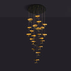 Lorrenia Brass Chandelier-Moonnatur
