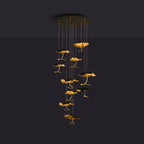 Lorrenia Brass Chandelier-Moonnatur