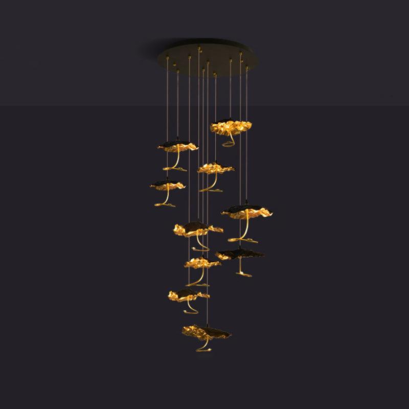 Lorrenia Brass Chandelier-Moonnatur