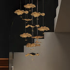 Lorrenia Brass Chandelier-Moonnatur