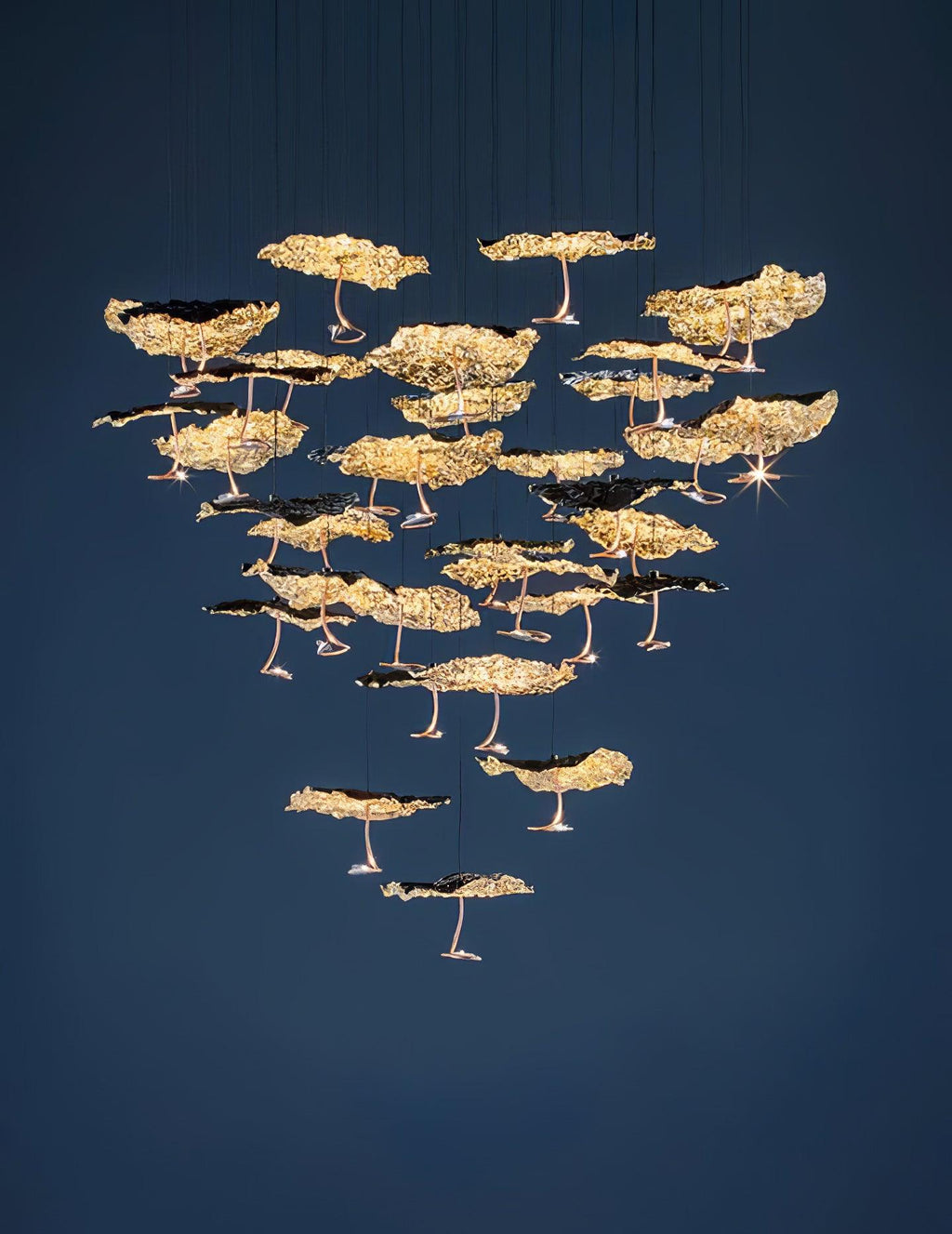 Lorrenia Brass Chandelier-Moonnatur