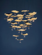 Lorrenia Brass Chandelier-Moonnatur