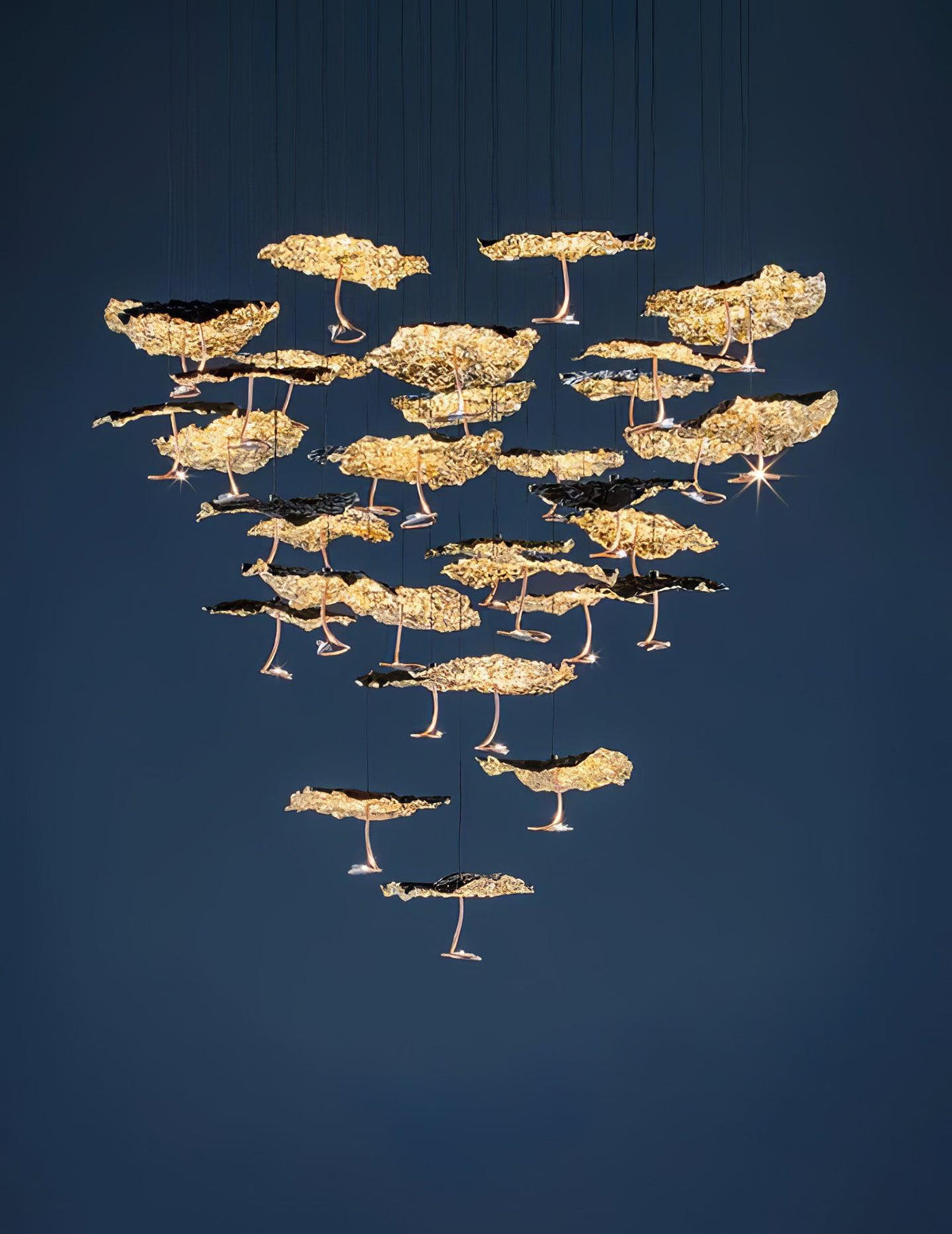 Lorrenia Brass Chandelier-Moonnatur