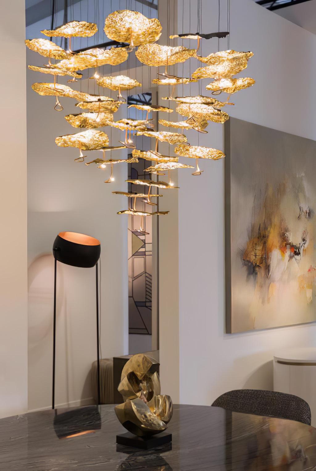 Lorrenia Brass Chandelier-Moonnatur