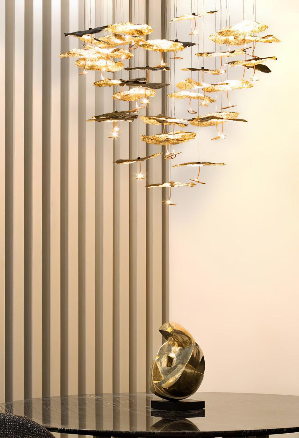 Lorrenia Brass Chandelier-Moonnatur