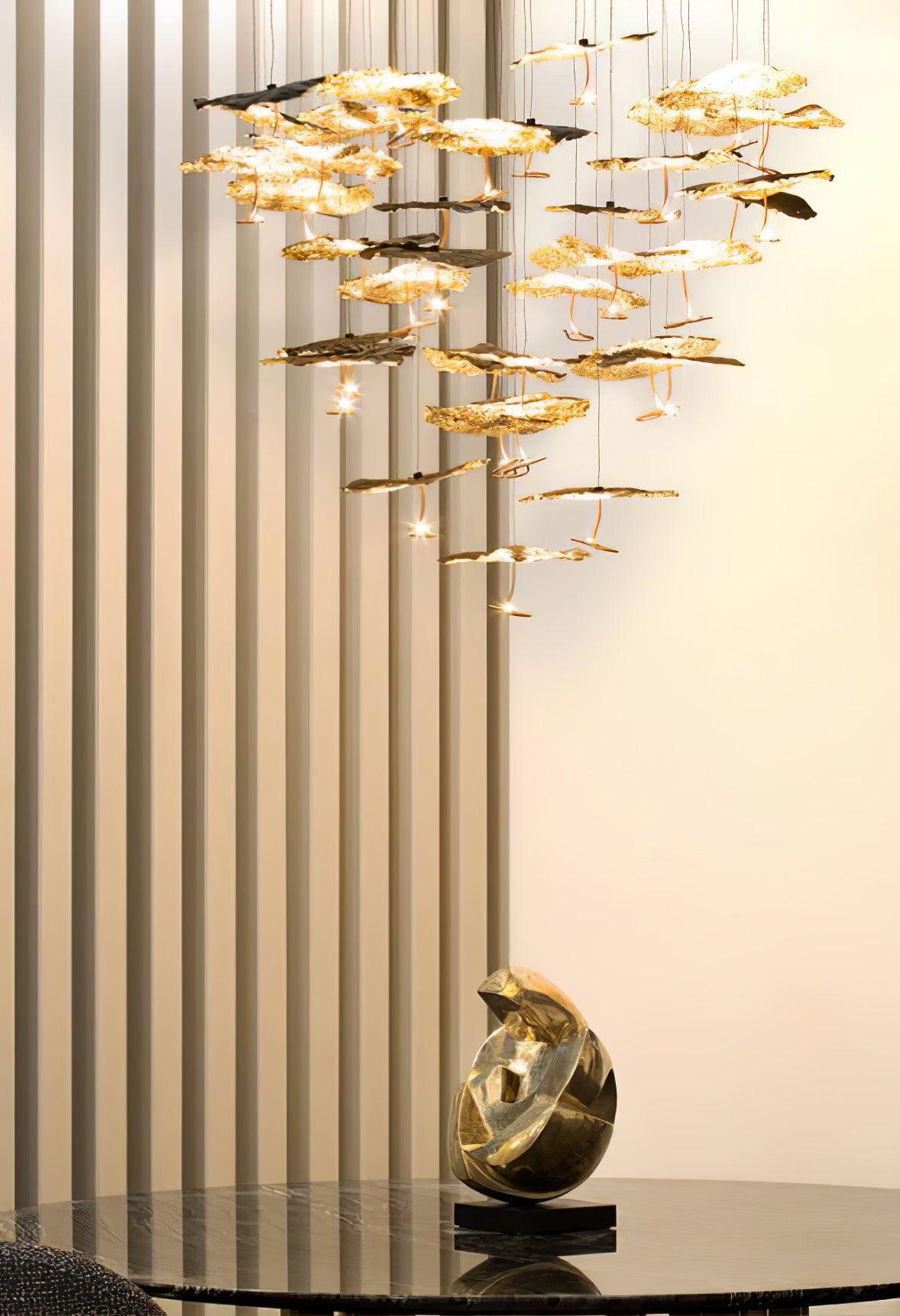 Lorrenia Brass Chandelier-Moonnatur