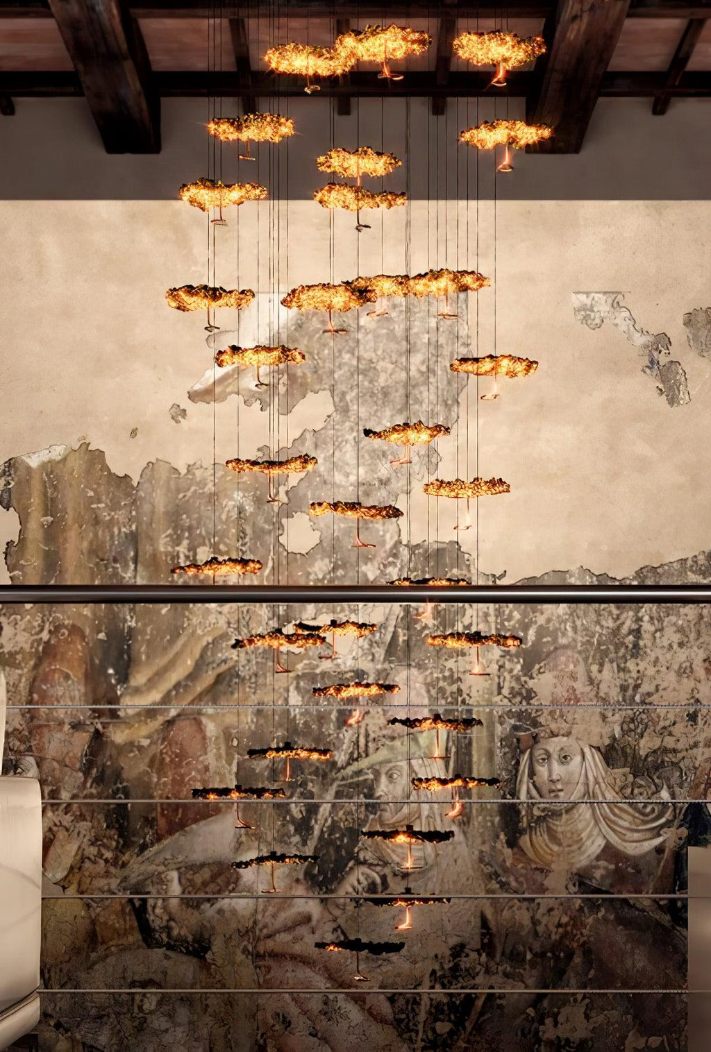 Lorrenia Brass Chandelier-Moonnatur