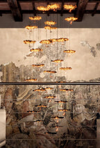 Lorrenia Brass Chandelier-Moonnatur