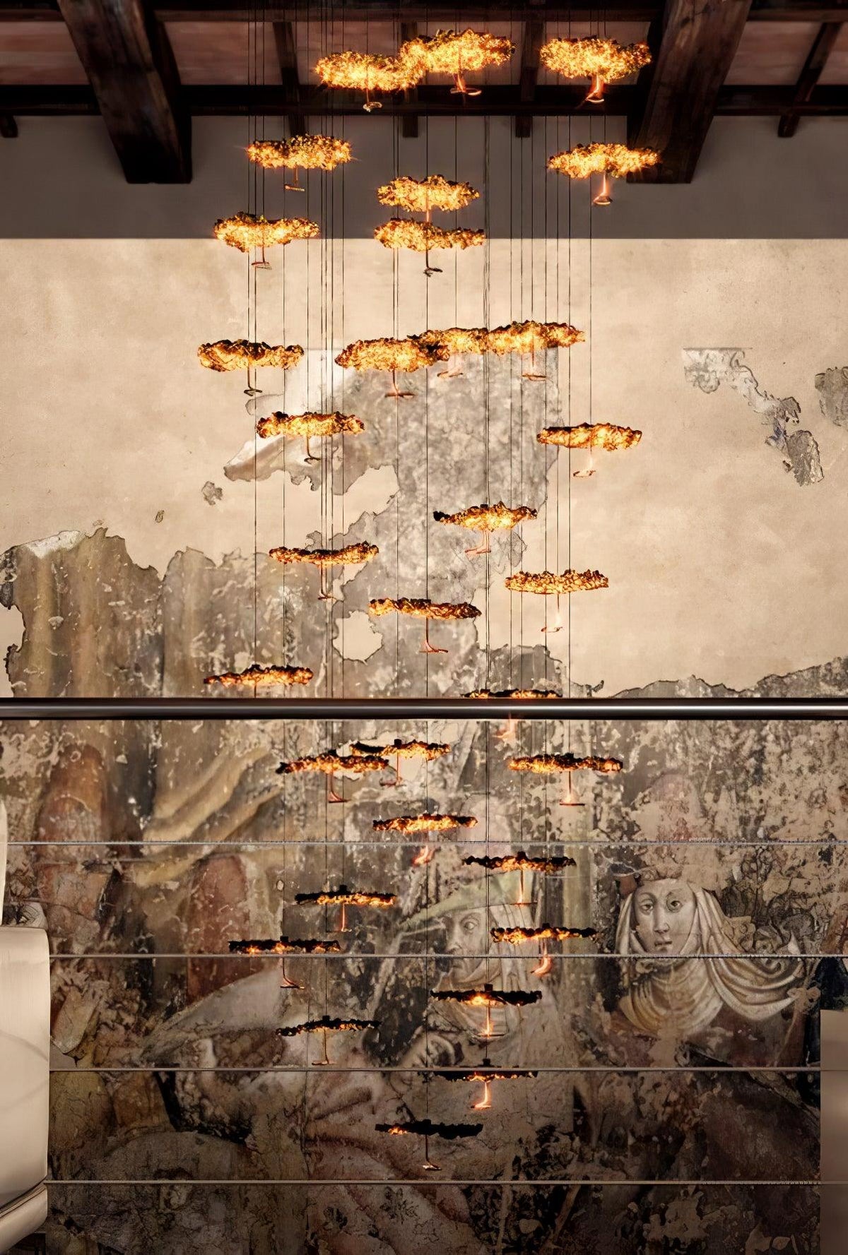 Lorrenia Brass Chandelier-Moonnatur