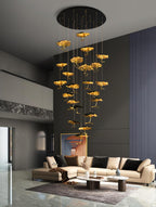 Lorrenia Brass Chandelier-Moonnatur