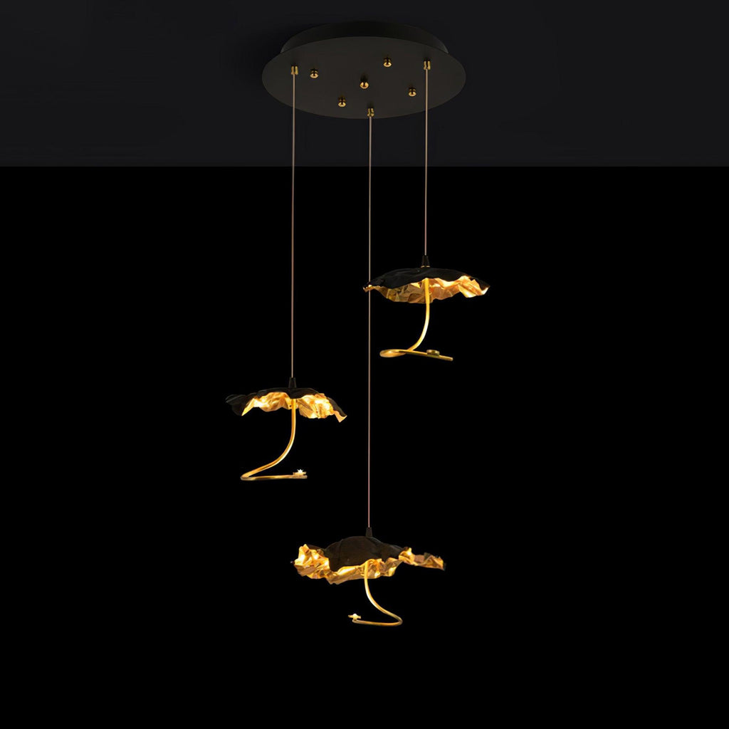 Lorrenia Brass Chandelier-Moonnatur
