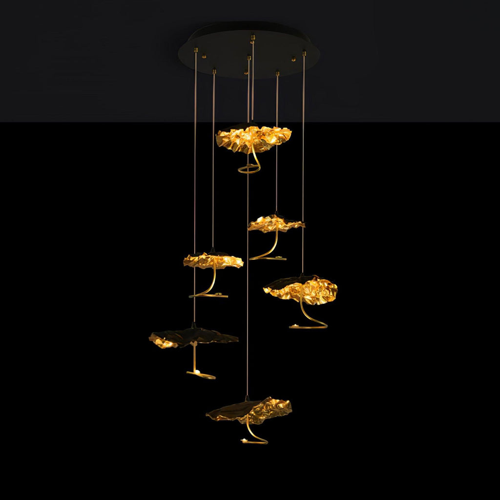 Lorrenia Brass Chandelier-Moonnatur