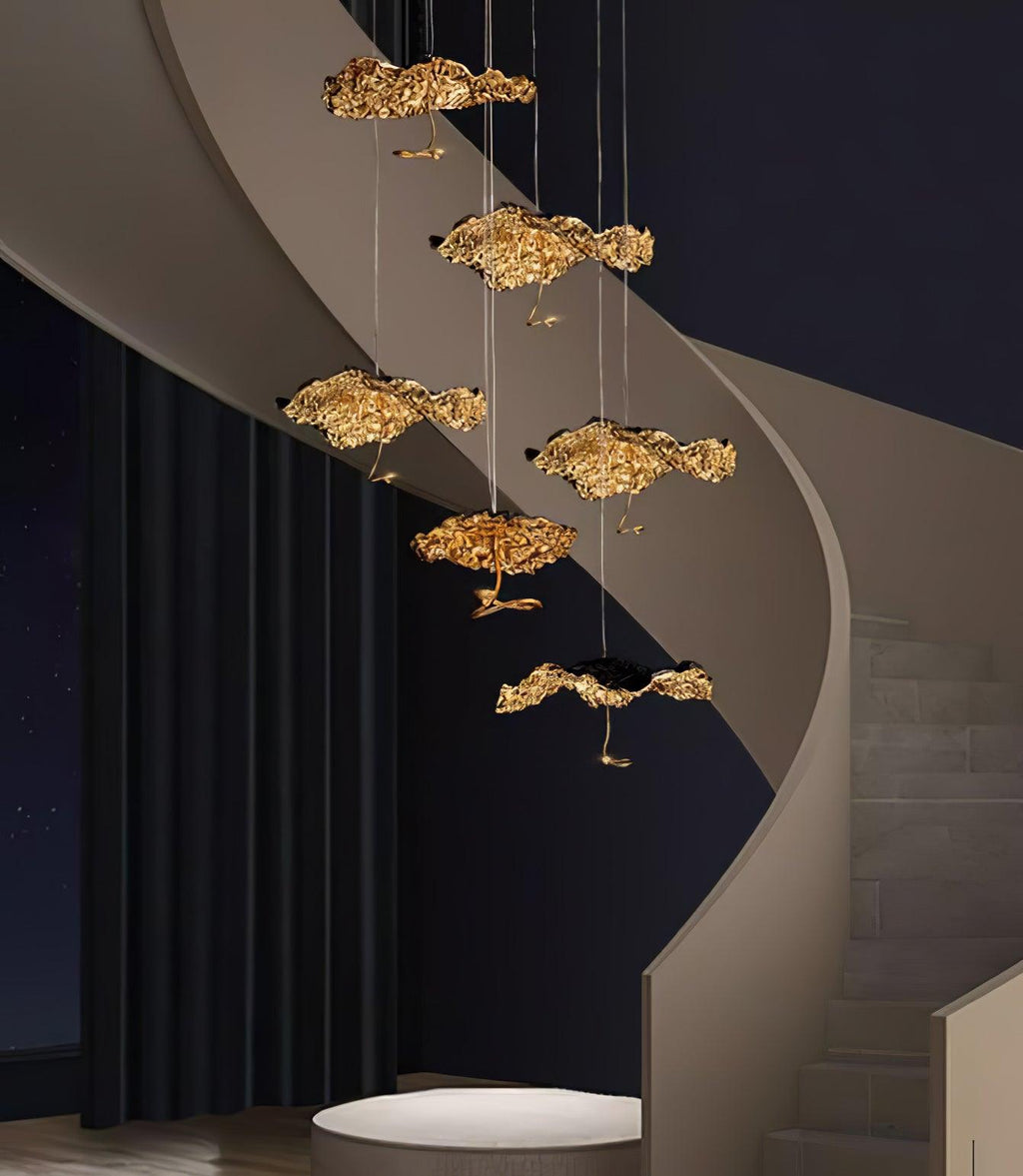 Lorrenia Brass Chandelier-Moonnatur