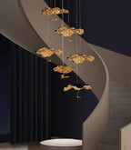 Lorrenia Brass Chandelier-Moonnatur