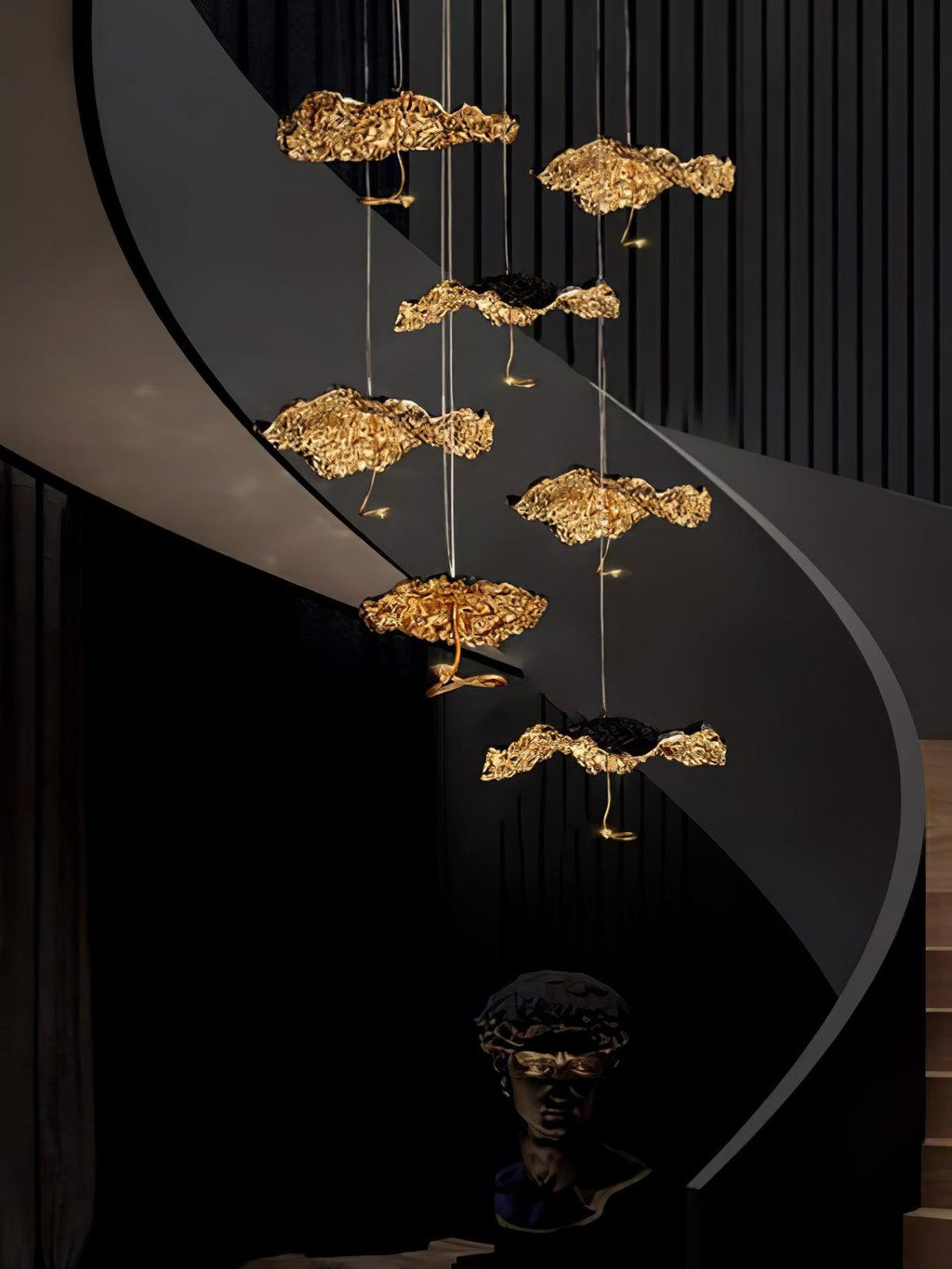 Lorrenia Brass Chandelier-Moonnatur