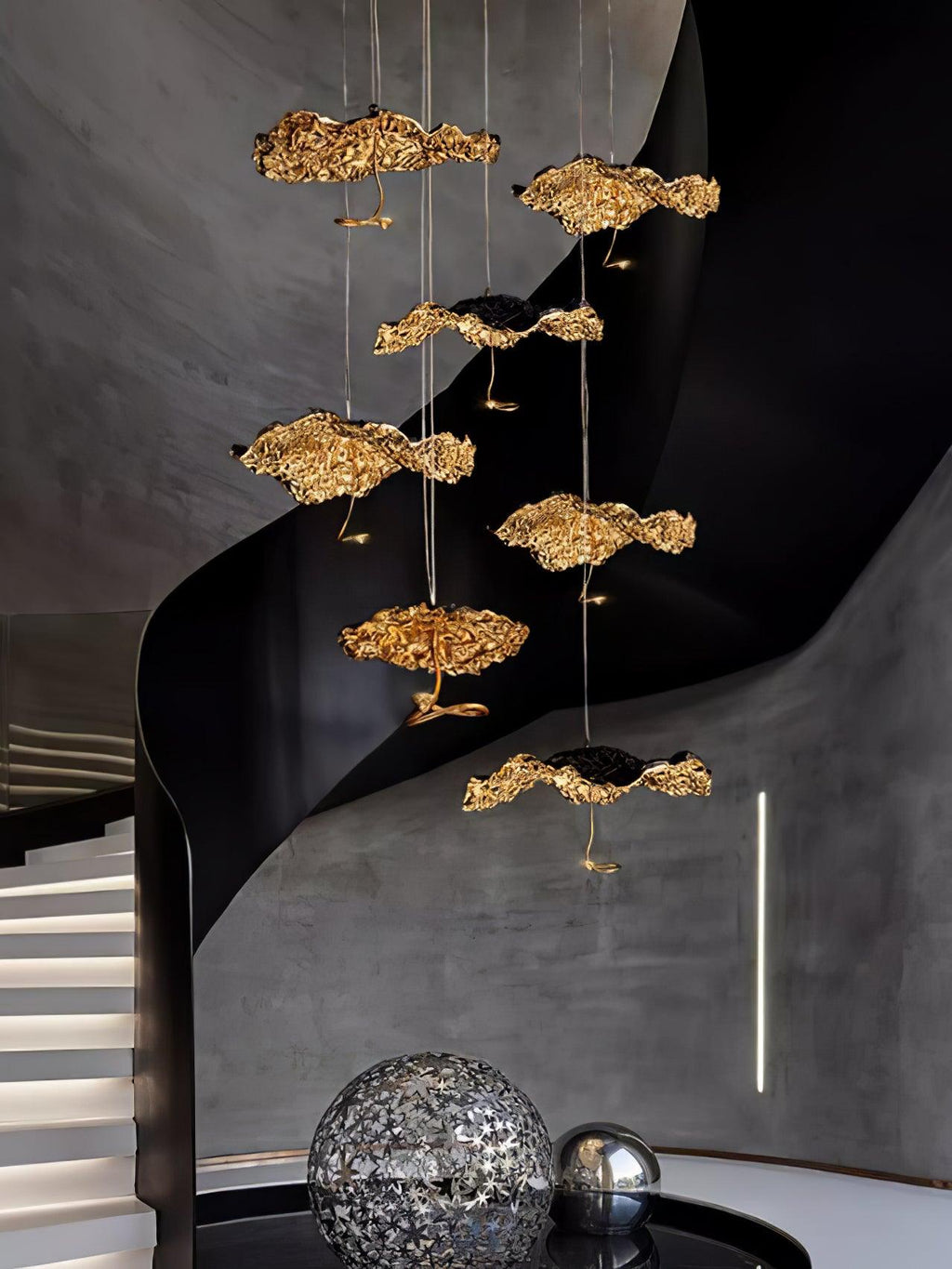 Lorrenia Brass Chandelier-Moonnatur
