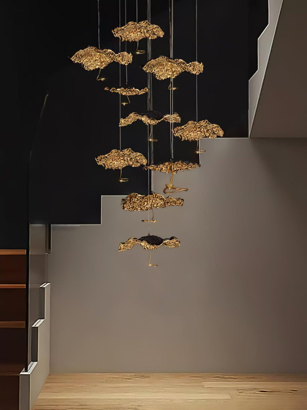 Lorrenia Brass Chandelier-Moonnatur