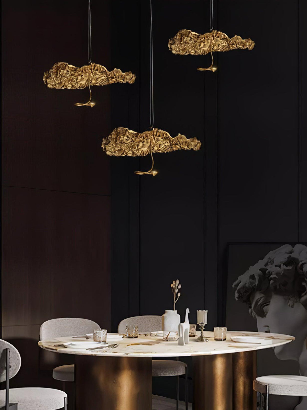 Lorrenia Brass Chandelier-Moonnatur