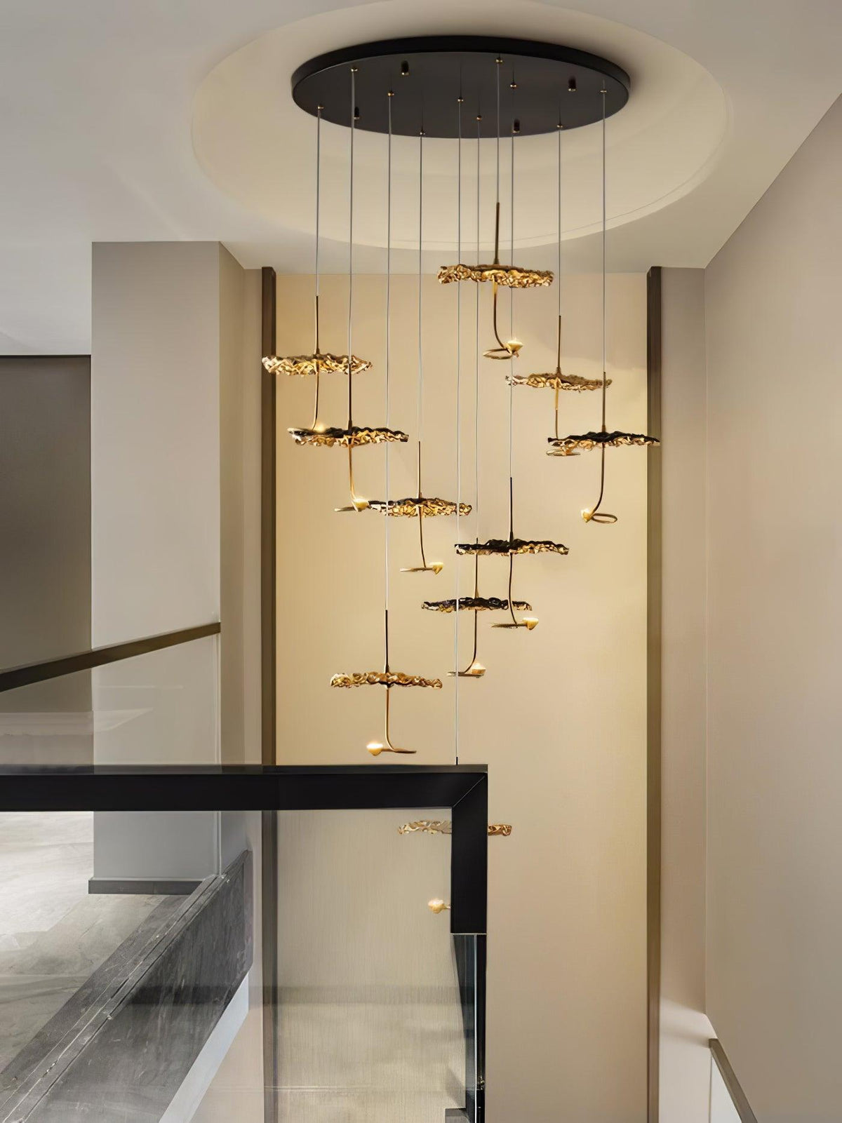 Lorrenia Brass Chandelier-Moonnatur