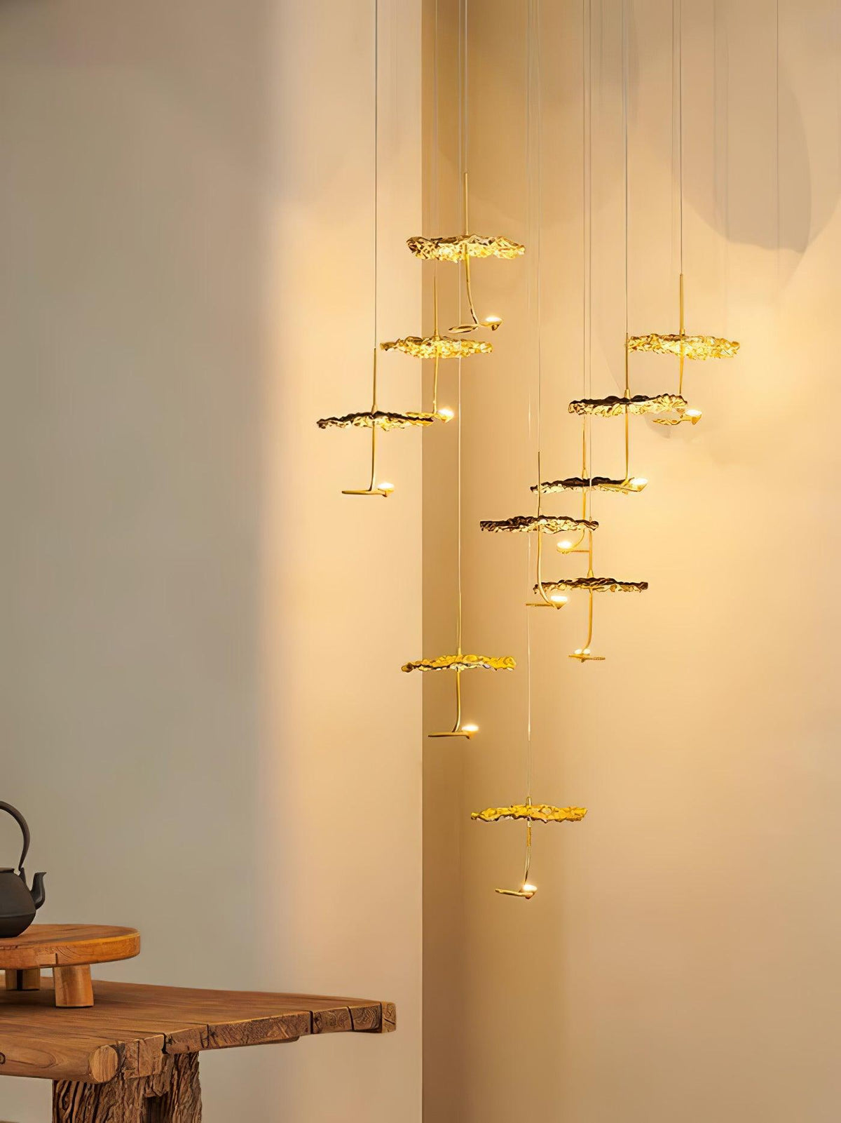 Lorrenia Brass Chandelier-Moonnatur