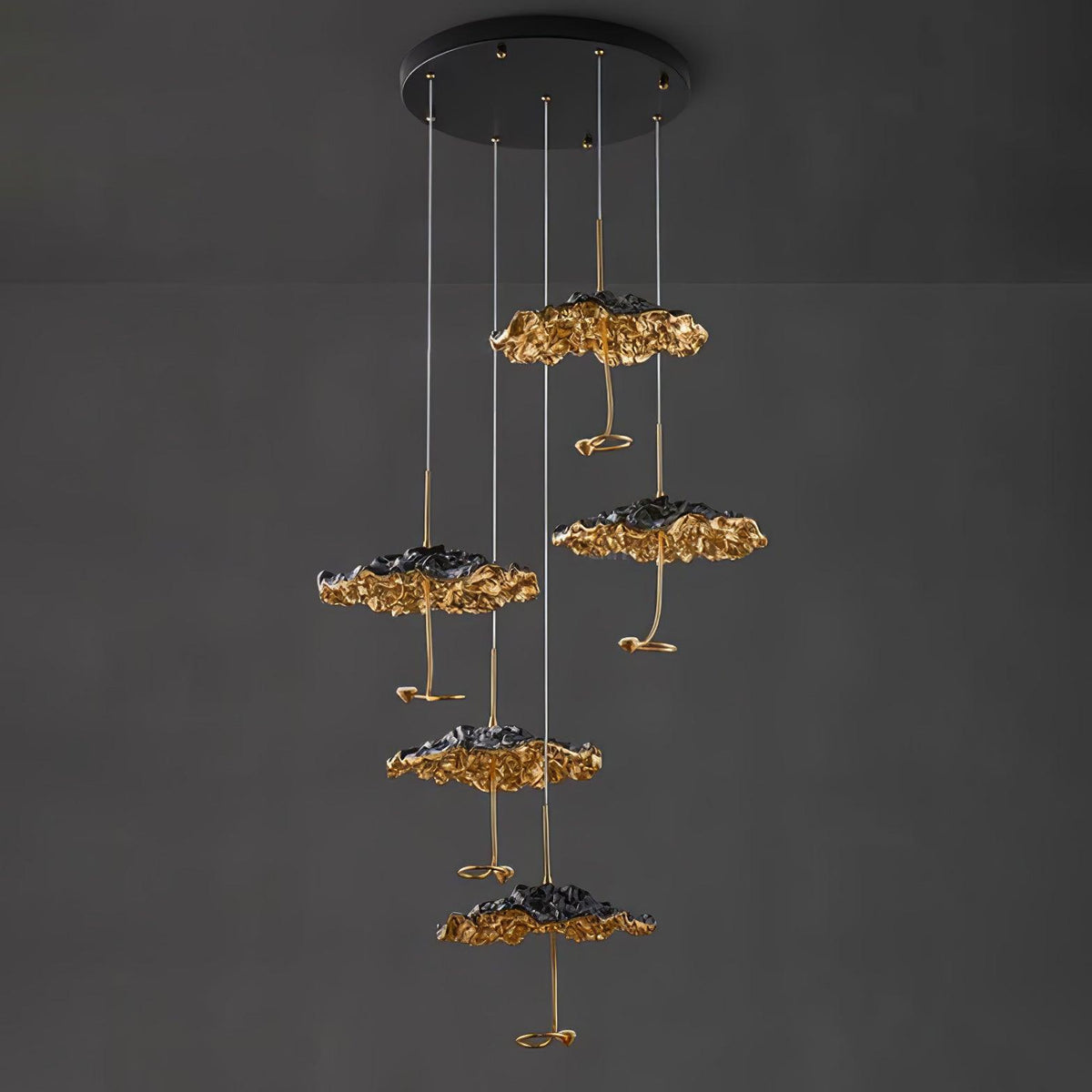 Lorrenia Brass Chandelier-Moonnatur