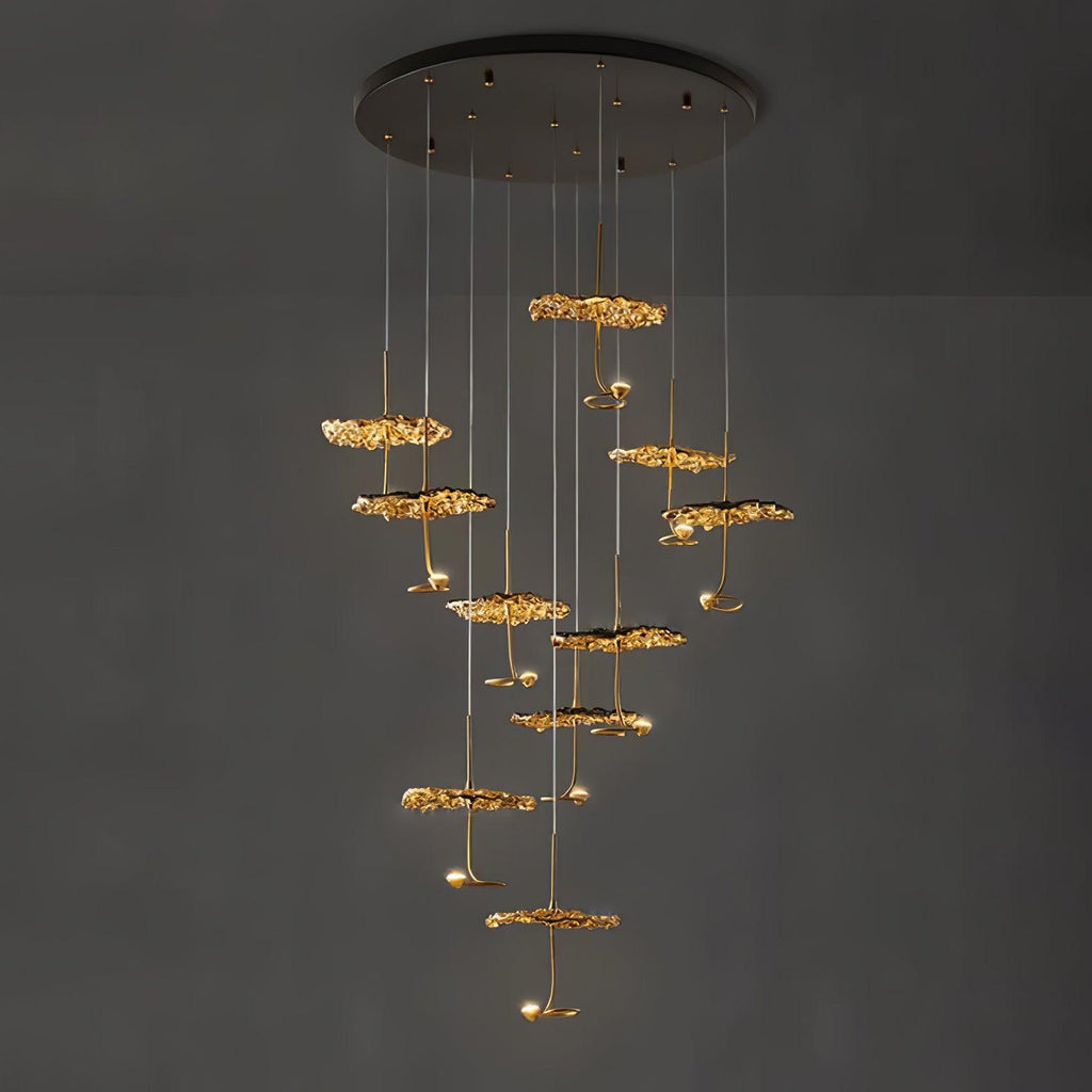 Lorrenia Brass Chandelier-Moonnatur