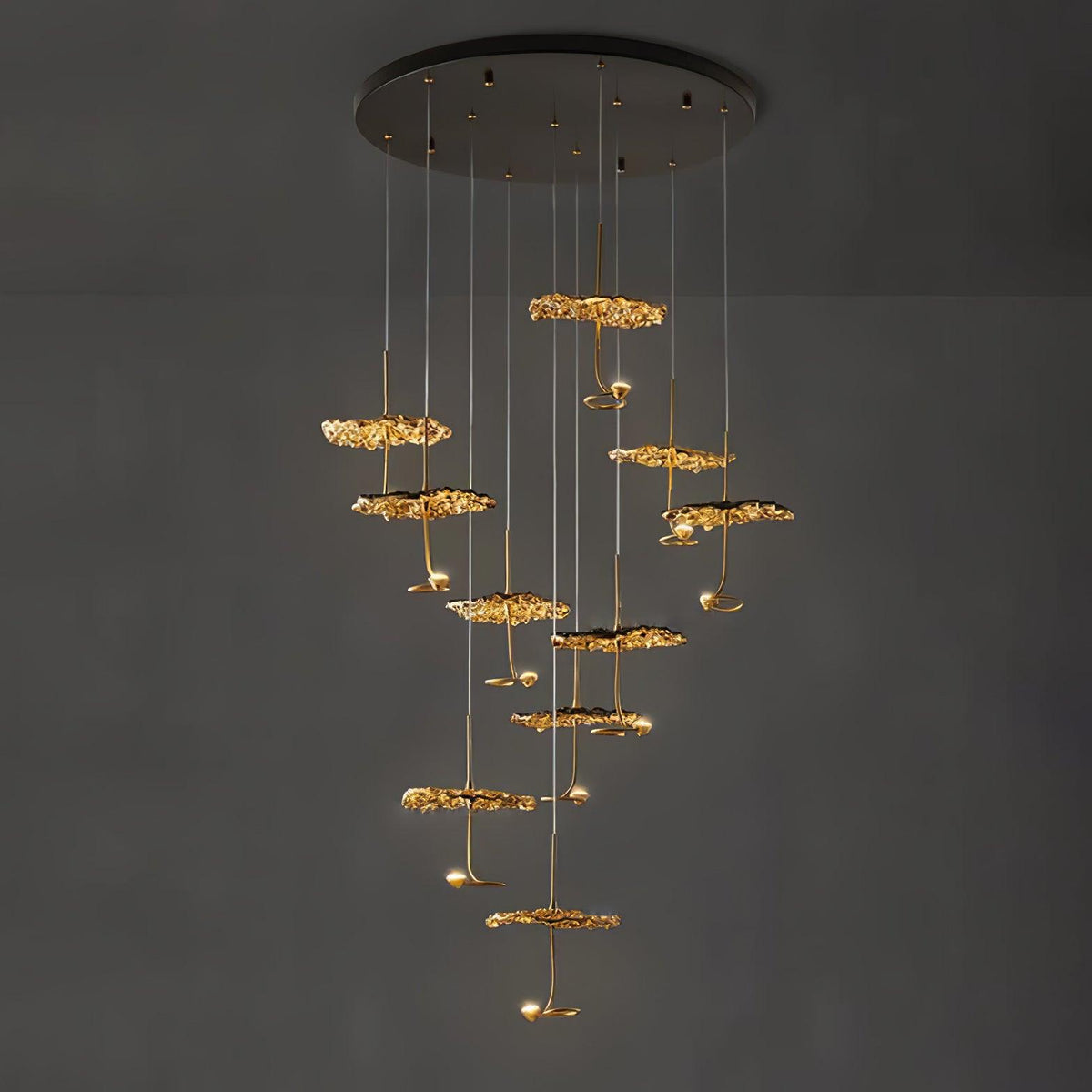 Lorrenia Brass Chandelier-Moonnatur