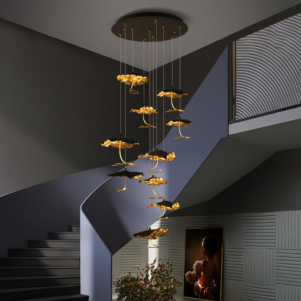 Lorrenia Brass Chandelier-Moonnatur