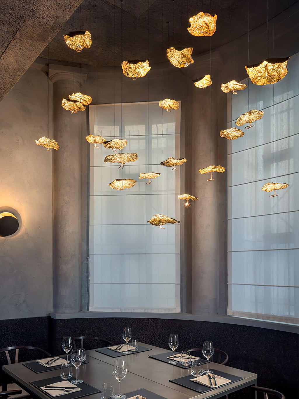Lorrenia Brass Chandelier-Moonnatur