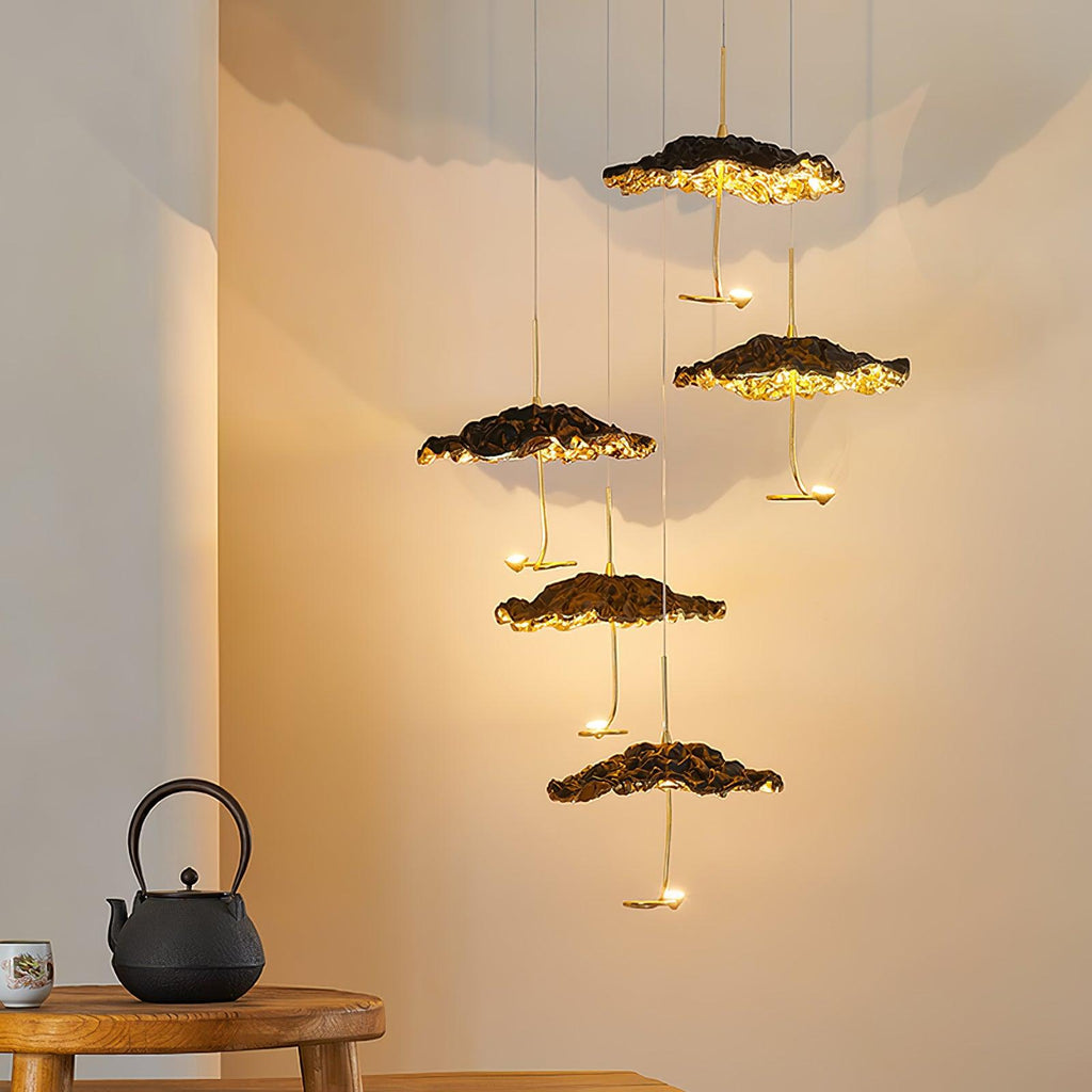 Lorrenia Brass Chandelier-Moonnatur