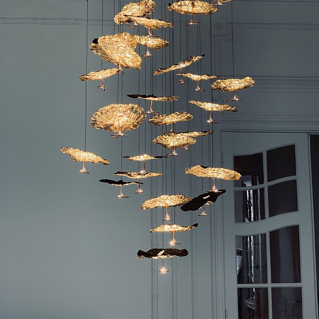 Lorrenia Brass Chandelier-Moonnatur