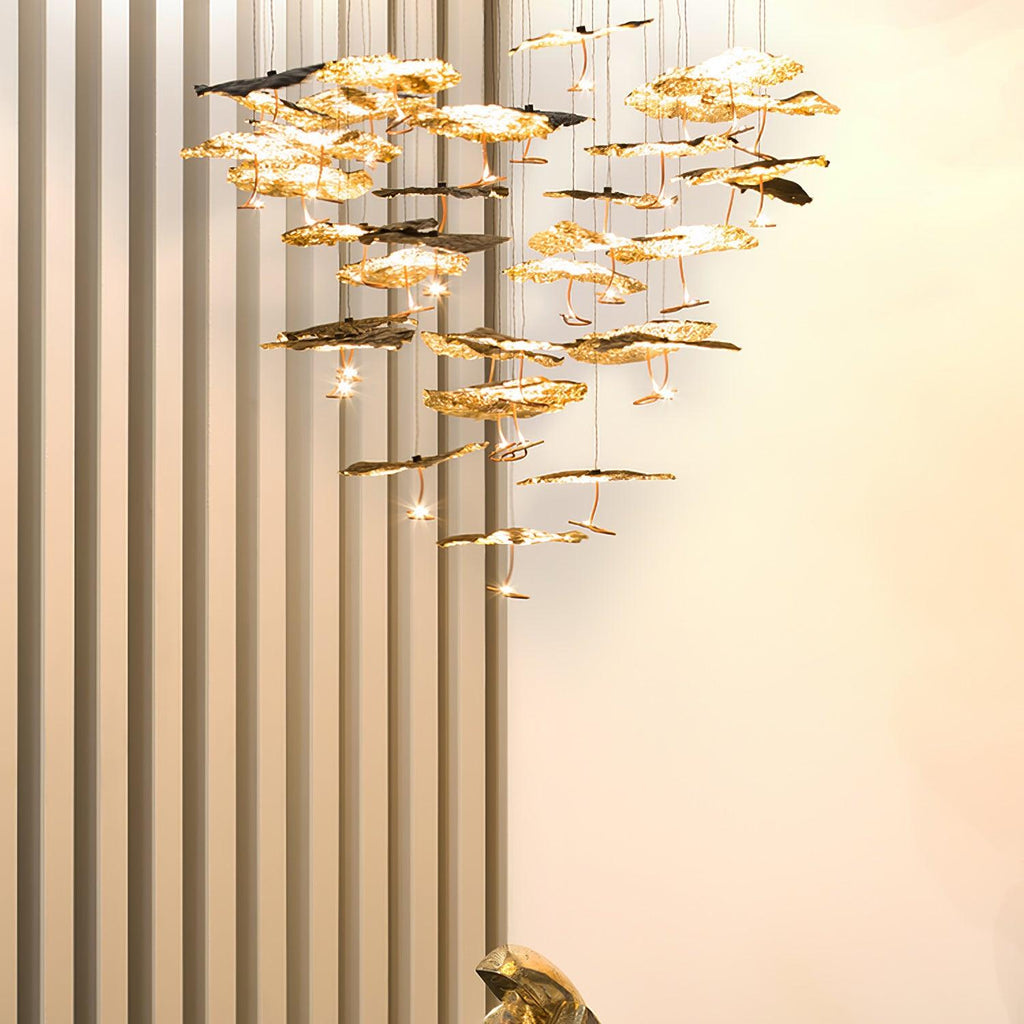Lorrenia Brass Chandelier-Moonnatur