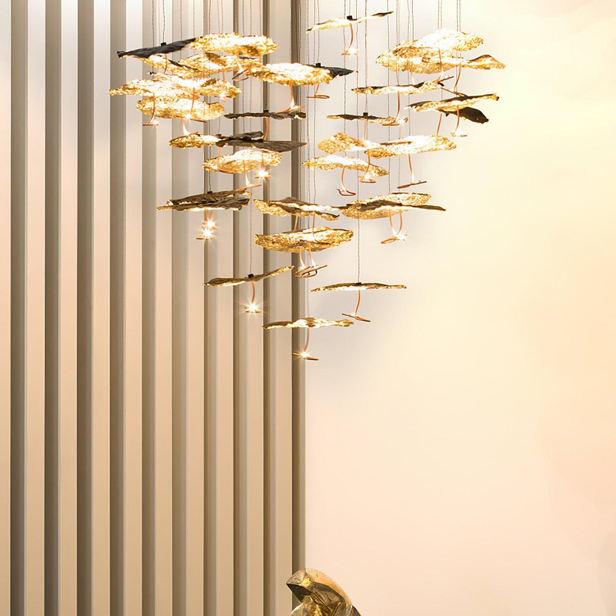 Lorrenia Brass Chandelier-Moonnatur