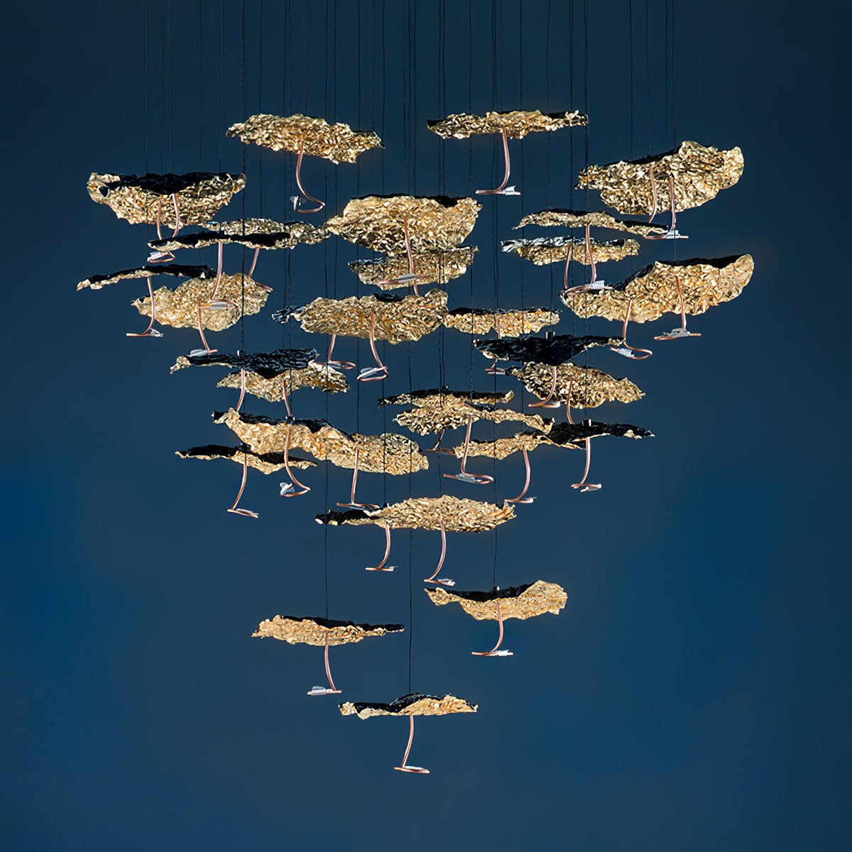 Lorrenia Brass Chandelier-Moonnatur