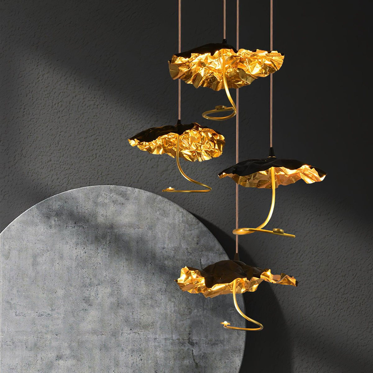 Lorrenia Brass Chandelier-Moonnatur