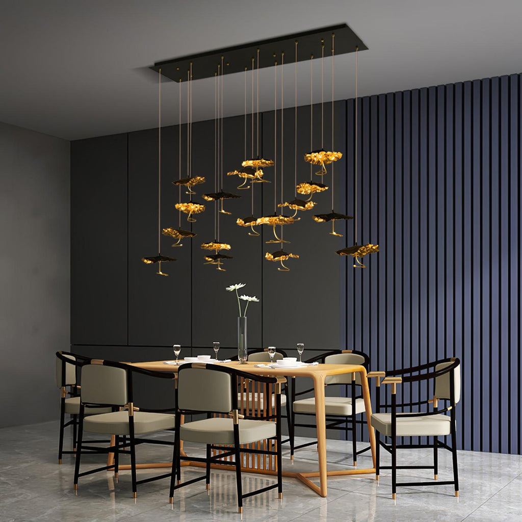 Lorrenia Brass Chandelier-Moonnatur