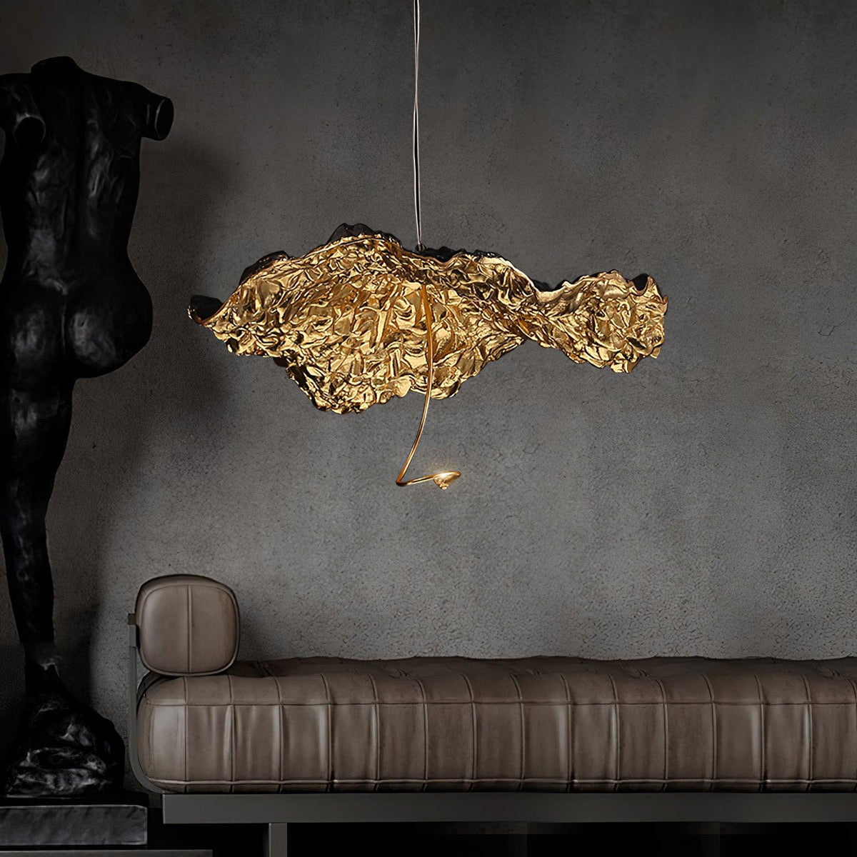 Lorrenia Brass Chandelier-Moonnatur