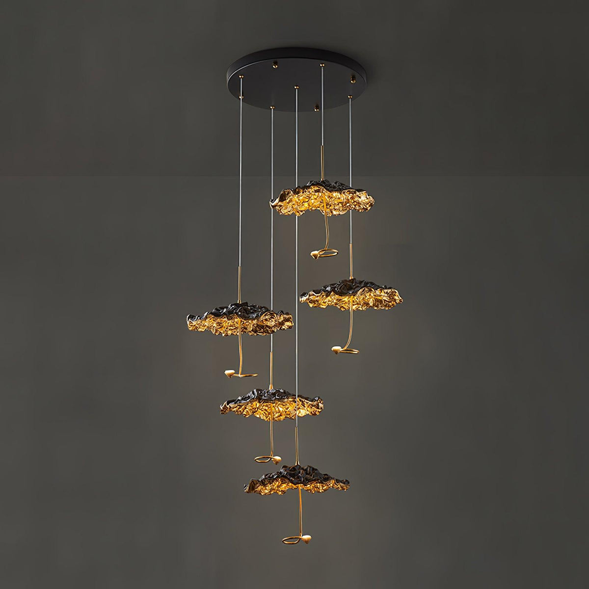 Lorrenia Brass Chandelier-Moonnatur