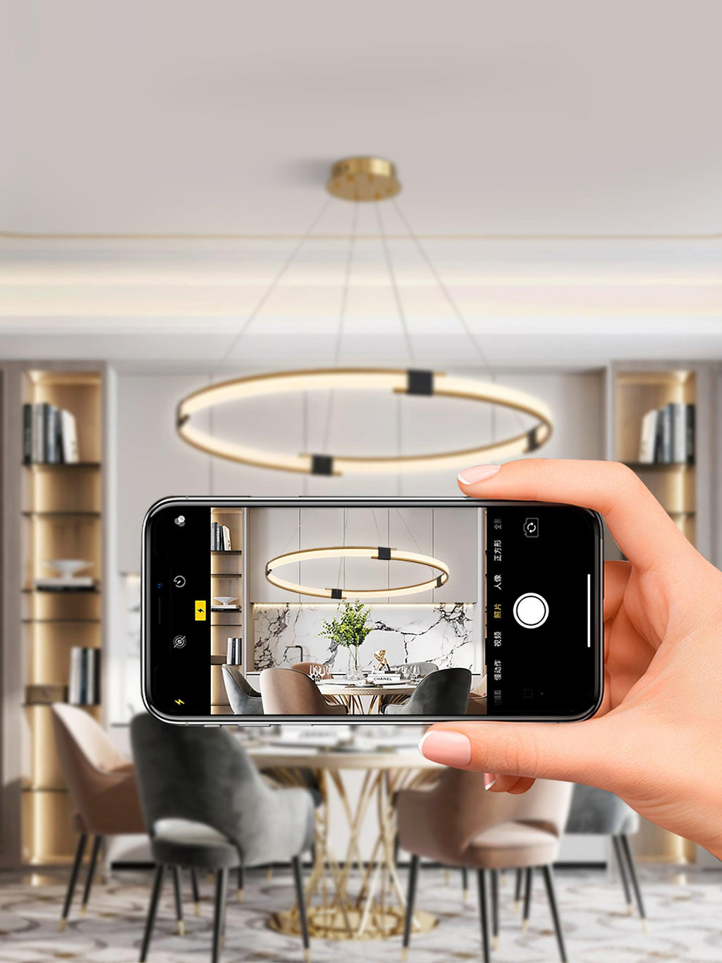 Bellarion Acrylic Chandelier-Moonnatur
