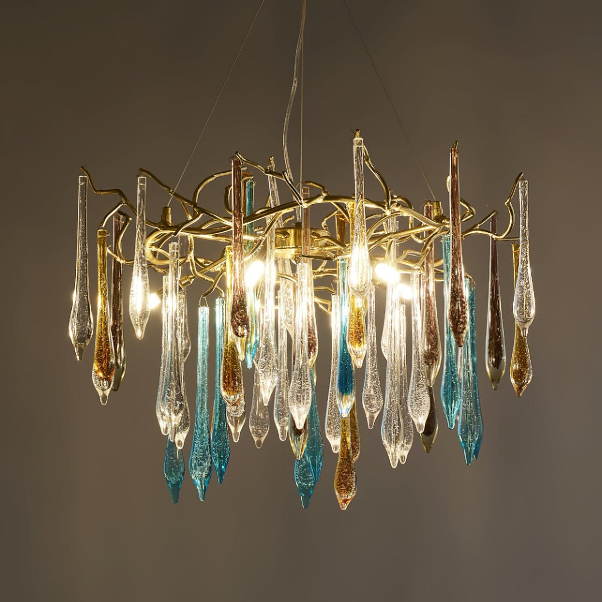 Ilvenera Glass Chandelier-Moonnatur